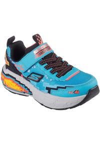 skechers - Buty sportowe dla dzieci Skechers Mega craft 4k. Kolor: niebieski. Materiał: materiał. Model: Skechers Sport. Sport: turystyka piesza #1