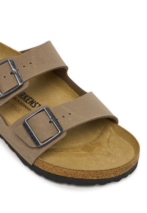 Birkenstock Klapki Arizona 1032019 Beżowy. Kolor: beżowy. Materiał: skóra