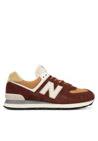New Balance Sneakersy U574MRR Brązowy. Kolor: brązowy. Materiał: skóra, zamsz. Model: New Balance 574 #1
