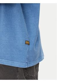 G-Star RAW - G-Star Raw T-Shirt Overdyed D27760-C756 Niebieski Regular Fit. Kolor: niebieski. Materiał: bawełna #3