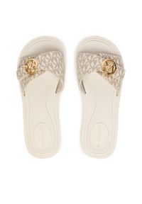 MICHAEL Michael Kors Klapki MK Pool 40R6MKFA1B Écru. Kolor: kremowy. Materiał: skóra #2