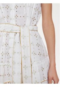 Iconique Sukienka letnia Ilizia IC24-018 Biały Regular Fit. Kolor: biały. Materiał: bawełna. Sezon: lato
