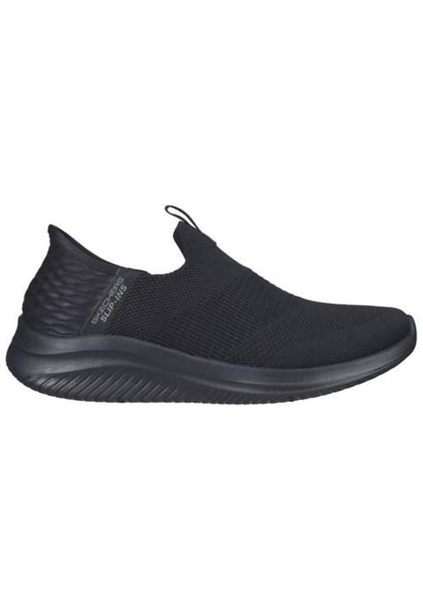 skechers - Buty do chodzenia damskie Skechers Slip-ins: Ultra Flex 3.0. Kolor: czarny. Materiał: tkanina. Szerokość cholewki: normalna. Sport: turystyka piesza