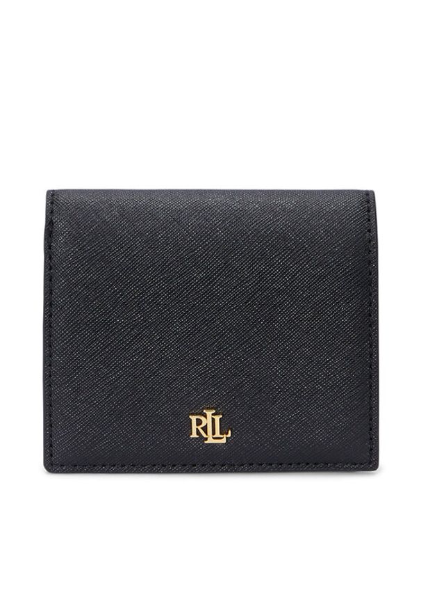 Lauren Ralph Lauren - LAUREN RALPH LAUREN Portfel 432962112001 Czarny. Kolor: czarny. Materiał: skóra