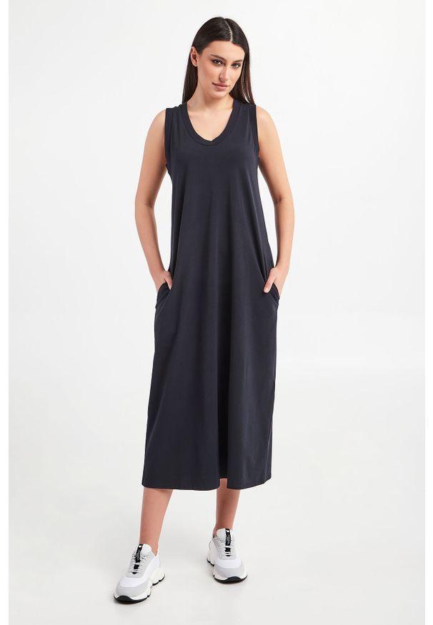 Max Mara Leisure - Sukienka Nichols MAX MARA LEISURE. Długość rękawa: bez rękawów. Długość: maxi