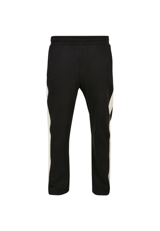 Urban Classics - Spodnie Dresowe Męskie W Paski. Kolor: czarny. Materiał: dresówka. Długość: długie. Wzór: paski
