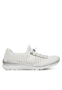 Sneakersy Rieker. Kolor: biały