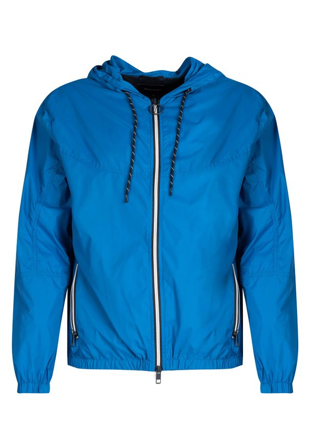 Antony Morato Kurtka "3D Experience" | MMCO00653 FA600054 | 3D Experience | Mężczyzna | Niebieski. Okazja: na co dzień. Typ kołnierza: kaptur. Kolor: niebieski. Materiał: poliamid. Styl: casual