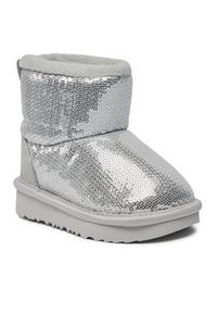 Ugg Śniegowce T Classic Mini Mirror Ball 1143708T Srebrny. Kolor: srebrny #5