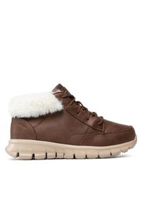 skechers - Skechers Sneakersy Warm Seeker 167258/CHOC Brązowy. Kolor: brązowy. Materiał: materiał #1