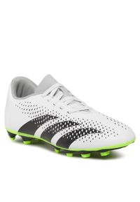 Adidas - Buty adidas Predator Accuracy.4 Flexible Ground Boots IE9434 Ftwwht/Cblack/Luclem. Kolor: biały. Materiał: skóra