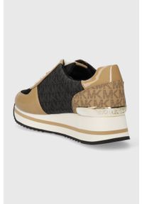 MICHAEL Michael Kors sneakersy Monique kolor czarny 43F3MQFSAB. Nosek buta: okrągły. Kolor: czarny. Materiał: guma. Obcas: na platformie #4
