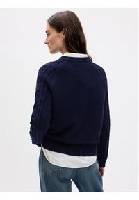 GAP - Gap Sweter 815140-03 Granatowy Regular Fit. Kolor: niebieski. Materiał: bawełna