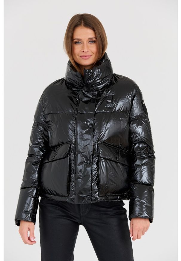 Blauer USA - BLAUER Czarna damska kurtka, Rozmiar XL. Kolor: czarny