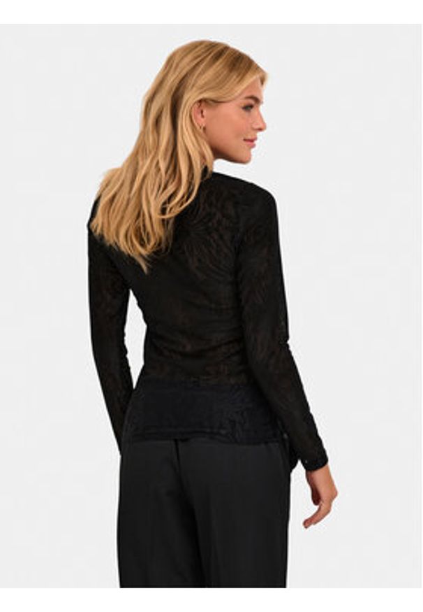 Kaffe Bluzka Nille 10508317 Czarny Slim Fit. Kolor: czarny. Materiał: syntetyk