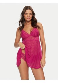 Hunkemöller Komplet bielizny Beatriz 206649 Różowy. Kolor: różowy. Materiał: syntetyk