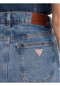 Guess Jeans Spódnica jeansowa W5GD0Q D5M4A Niebieski Regular Fit. Kolor: niebieski. Materiał: bawełna, jeans