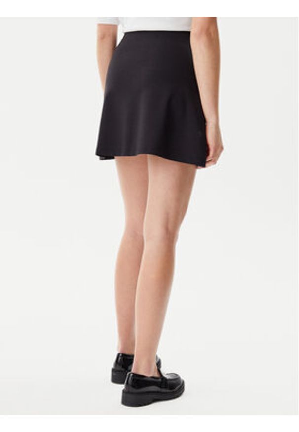 Calvin Klein Jeans Spódnica trapezowa Logo Milano J20J225333 Czarny Regular Fit. Kolor: czarny. Materiał: syntetyk, wiskoza