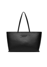 Tommy Jeans Torebka Tjw Must Tote AW0AW18772 Czarny. Kolor: czarny. Materiał: skórzane #4