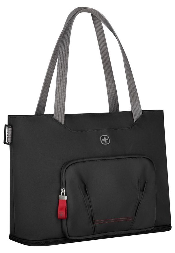 Wenger Motion Deluxe Tote 15.6'' czarny. Kolor: czarny. Materiał: polar