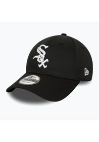 Czapka z daszkiem męska New Era Patch 9Forty Chicago White Sox. Kolor: czarny. Styl: sportowy