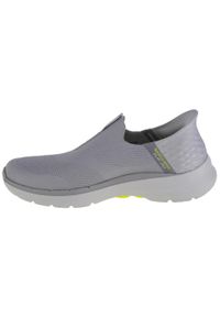 skechers - Buty do chodzenia męskie, Skechers Go Walk 6 - Easy On. Kolor: szary. Sport: turystyka piesza