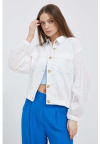 Pepe Jeans kurtka damska kolor biały przejściowa. Kolor: biały #1