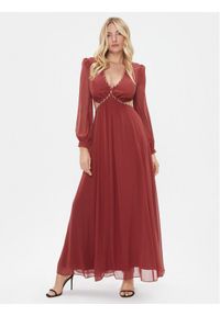 Marciano Guess Sukienka wieczorowa 3BGK51 8637Z Bordowy Regular Fit. Kolor: czerwony. Materiał: syntetyk. Styl: wizytowy #1
