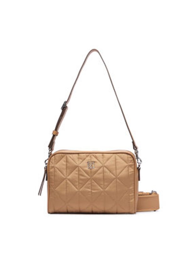 Calvin Klein Torebka Emblem Aop Jacquard Bucket LV04F3648G Beżowy. Kolor: beżowy