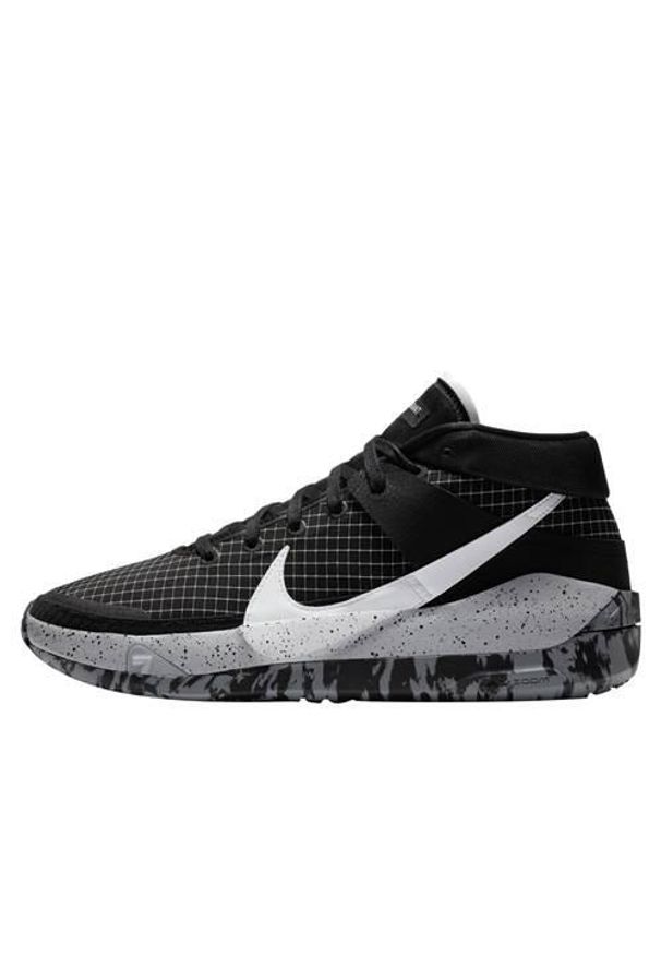 Buty koszykarskie męskie Nike KD13. Wysokość cholewki: za kostkę. Zapięcie: sznurówki. Kolor: czarny. Materiał: materiał, syntetyk, tkanina. Szerokość cholewki: normalna