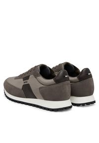 BOSS Sneakersy Parkour-L 50548723 Brązowy. Kolor: brązowy. Materiał: skóra, zamsz