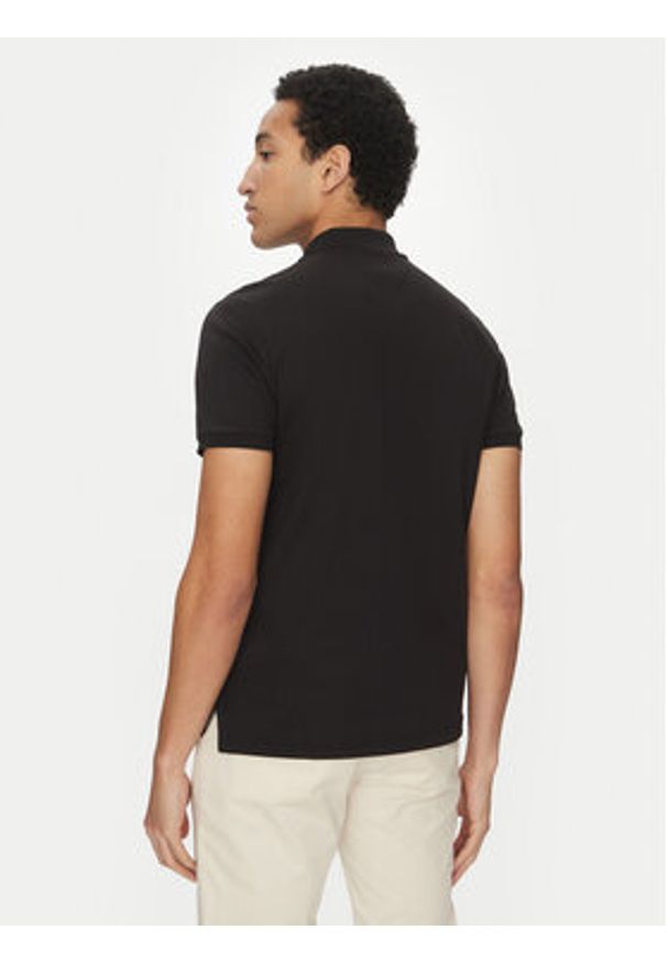 TOMMY HILFIGER - Tommy Hilfiger Polo Essential MW0MW35585 Czarny Regular Fit. Typ kołnierza: polo. Kolor: czarny. Materiał: bawełna