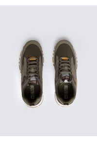 Big-Star - Sneakersy męskie khaki RR174280 303. Nosek buta: okrągły. Kolor: zielony. Materiał: guma #6