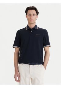 Bugatti Polo 8150-75031C Granatowy Regular Fit. Typ kołnierza: polo. Kolor: niebieski. Materiał: syntetyk, bawełna #1