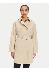 Geox Płaszcz przejściowy Claudin W5522N T3070 F5248 Écru Regular Fit. Kolor: kremowy. Materiał: syntetyk #1