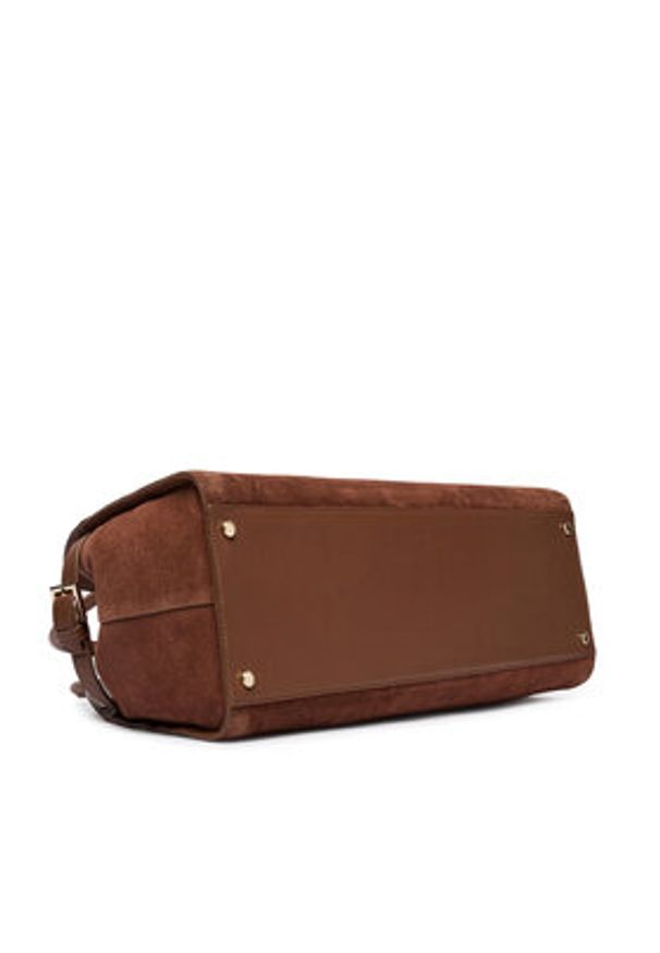 Guess Torebka HWYUSS P6276 Brązowy. Kolor: brązowy. Materiał: zamszowe, skórzane