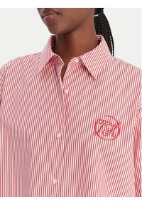 TOMMY HILFIGER - Tommy Hilfiger Koszula WW0WW48190 Czerwony Regular Fit. Kolor: czerwony. Materiał: bawełna #3