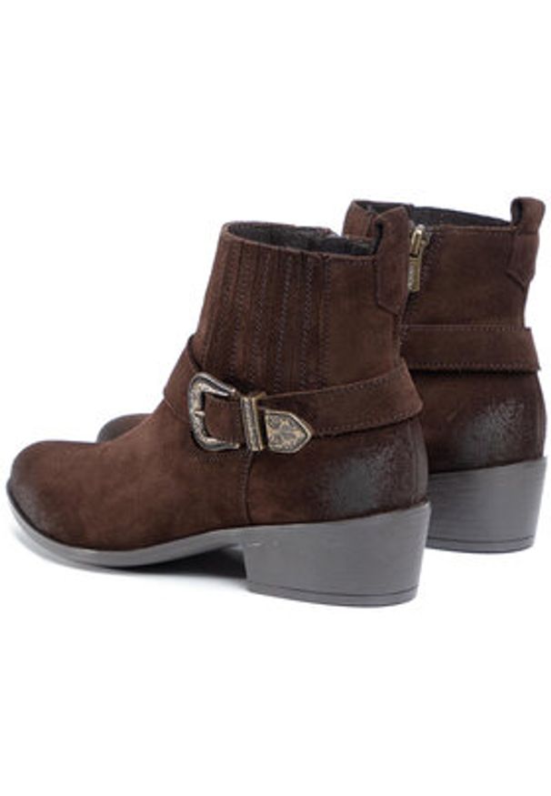 Lasocki Botki T70-04 Brązowy. Kolor: brązowy. Materiał: skóra, zamsz