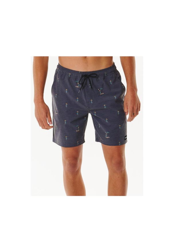 Spodenki surfingowe męskie Rip Curl Hula Breach Volley Czarny. Kolor: czarny