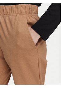 Weekend Max Mara Spodnie materiałowe Elfo 2625786011 Brązowy Regular Fit. Kolor: brązowy. Materiał: bawełna #2