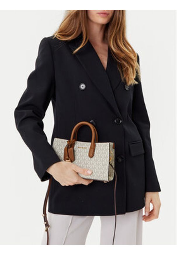 Michael Kors Torebka Scarlett XS 32F4GETC0B Beżowy. Kolor: beżowy. Materiał: skórzane