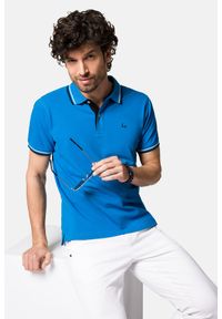 Lancerto - Koszulka Polo Bawełniana Niebieska Tom. Typ kołnierza: polo. Kolor: niebieski. Materiał: bawełna #1