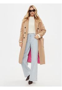 MAX&Co. Płaszcz wełniany Elemento 70140523 Beżowy Relaxed Fit. Kolor: beżowy. Materiał: wełna, syntetyk #4