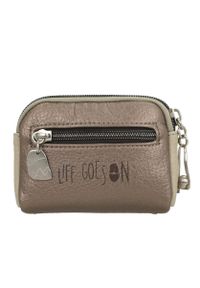 Portfel damski Anekke, etui na klucze z ozdobnym nadrukiem i metalowym logo zapinane na suwak kompaktowe i poręczne idealne do torebki lub plecaka, m. Wzór: nadruk #4