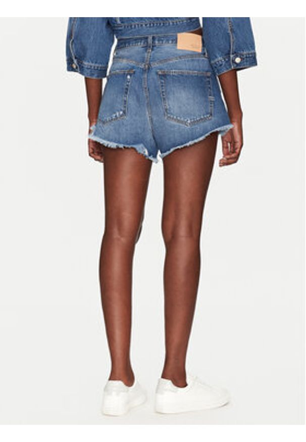 ViCOLO Szorty jeansowe DD5215 Granatowy Regular Fit. Kolor: niebieski. Materiał: bawełna