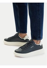 Liu Jo Sneakersy Big 01 7B4027 PX474 Granatowy. Kolor: niebieski. Materiał: skóra #5