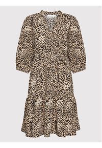 Karen by Simonsen Sukienka codzienna Delia 10103915 Brązowy Regular Fit. Okazja: na co dzień. Kolor: brązowy. Materiał: syntetyk. Typ sukienki: proste. Styl: casual #5