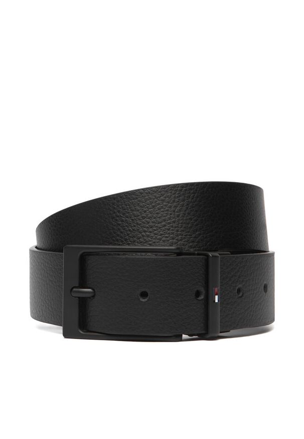 TOMMY HILFIGER - Pasek Męski Tommy Hilfiger. Kolor: czarny