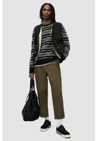 AllSaints bezrękawnik dwustronny męski kolor czarny przejściowy. Okazja: na co dzień. Kolor: czarny. Długość rękawa: bez rękawów. Styl: casual #5