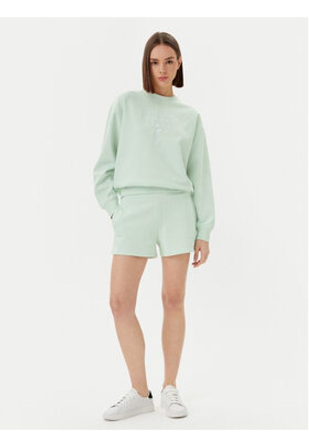 Guess Szorty sportowe V5GD19 KC3D2 Zielony Relaxed Fit. Kolor: zielony. Materiał: syntetyk, bawełna
